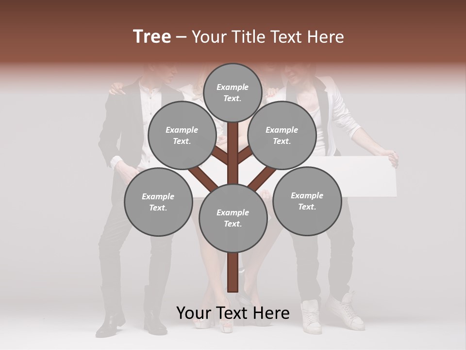 Dress Teen Blue PowerPoint Template