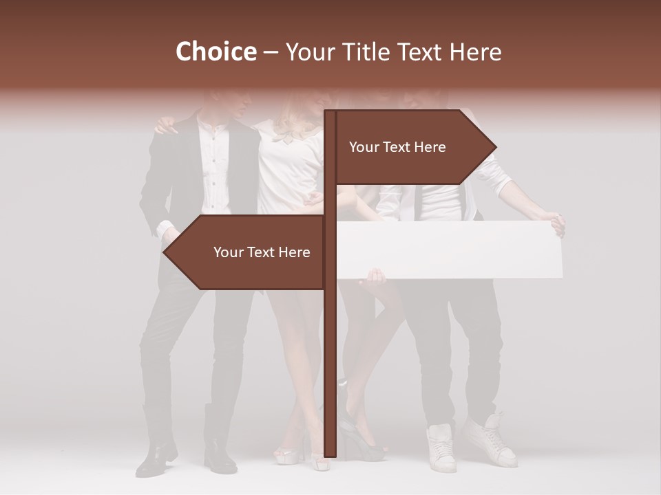 Dress Teen Blue PowerPoint Template