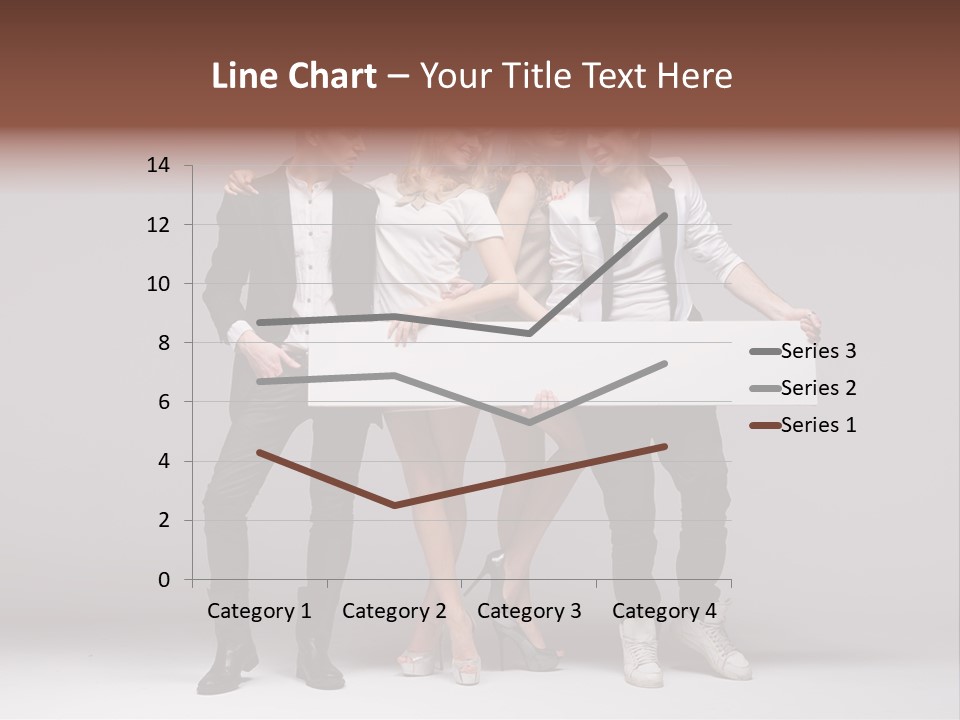 Dress Teen Blue PowerPoint Template