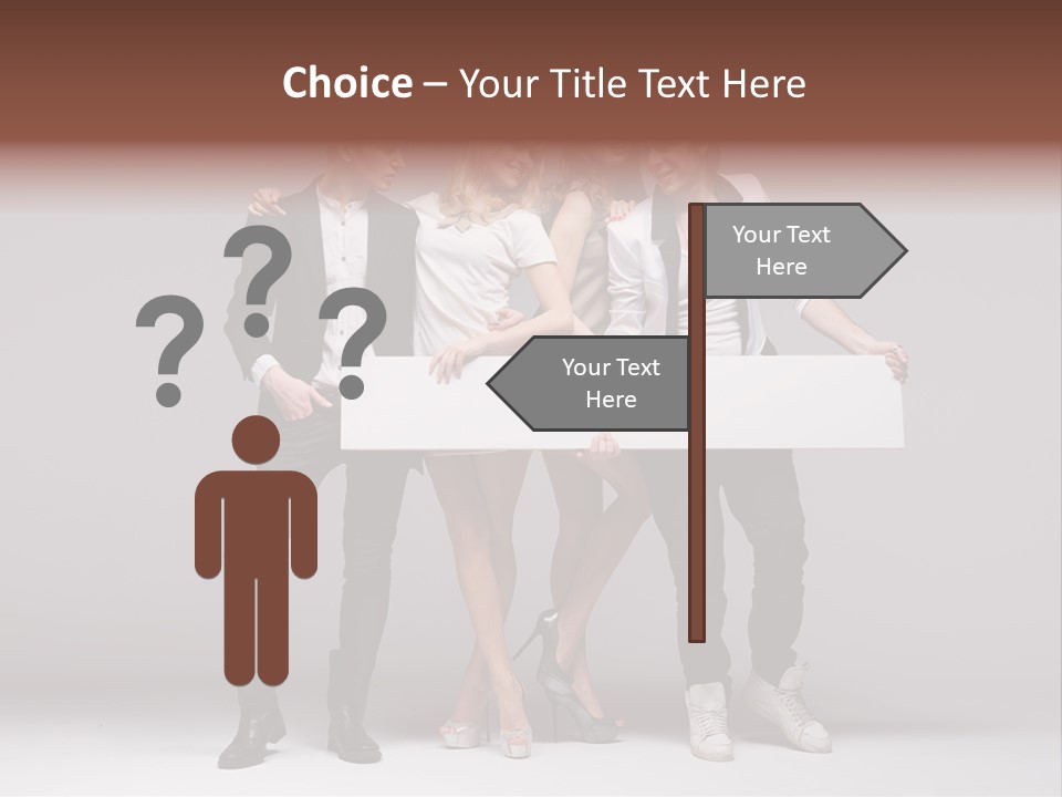 Dress Teen Blue PowerPoint Template