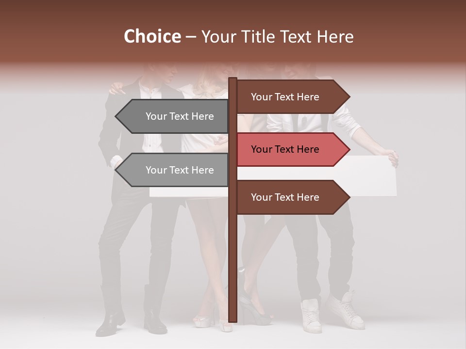 Dress Teen Blue PowerPoint Template