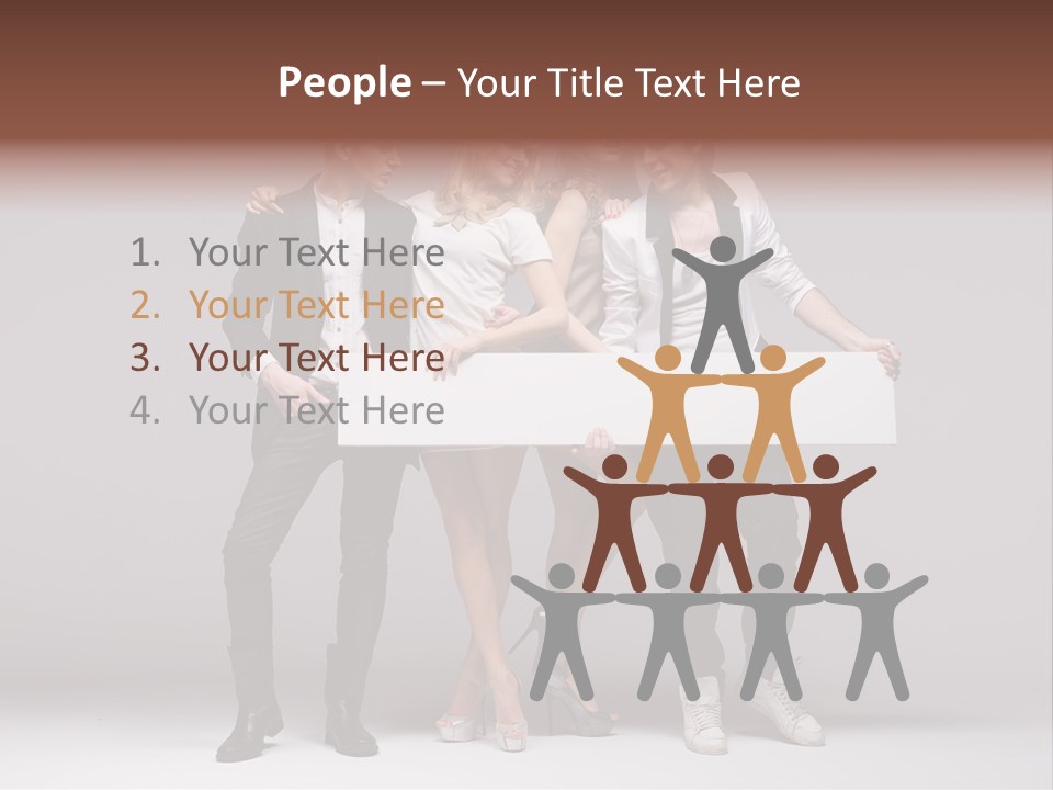 Dress Teen Blue PowerPoint Template