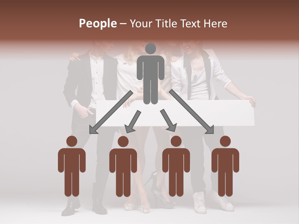 Dress Teen Blue PowerPoint Template