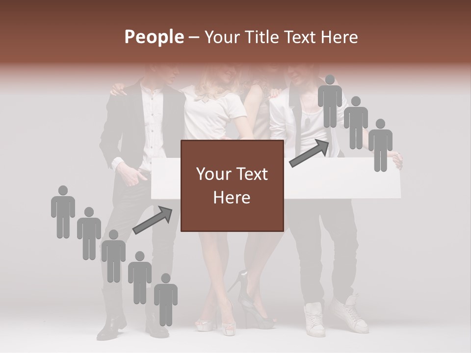 Dress Teen Blue PowerPoint Template