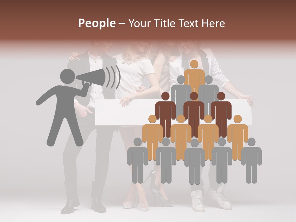 Dress Teen Blue PowerPoint Template