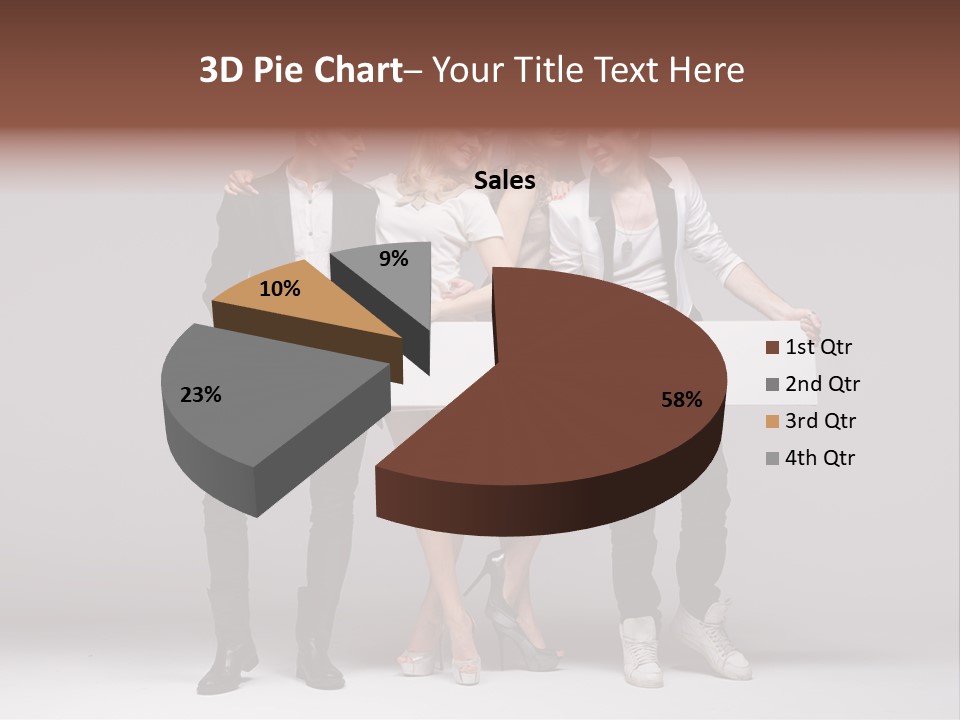 Dress Teen Blue PowerPoint Template