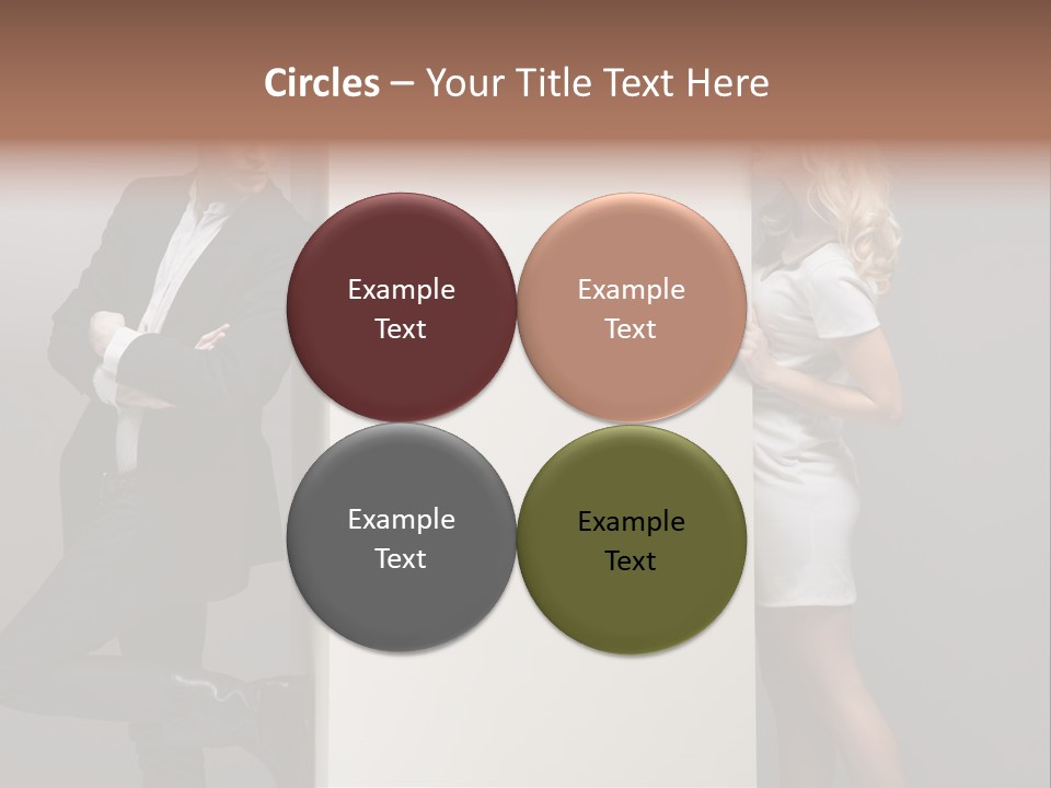 Smile Relaxed Woman PowerPoint Template
