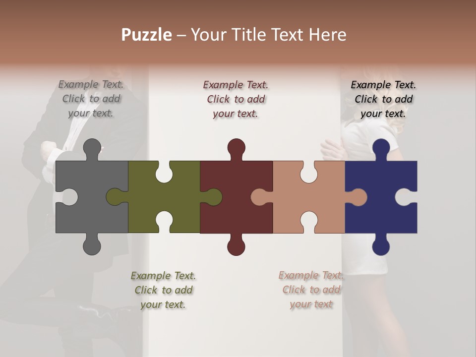 Smile Relaxed Woman PowerPoint Template