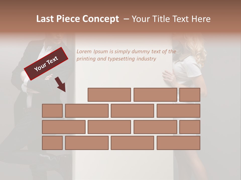Smile Relaxed Woman PowerPoint Template