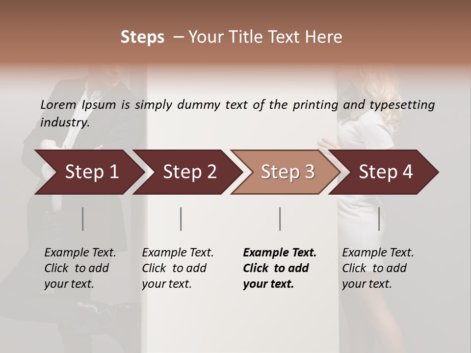 Smile Relaxed Woman PowerPoint Template