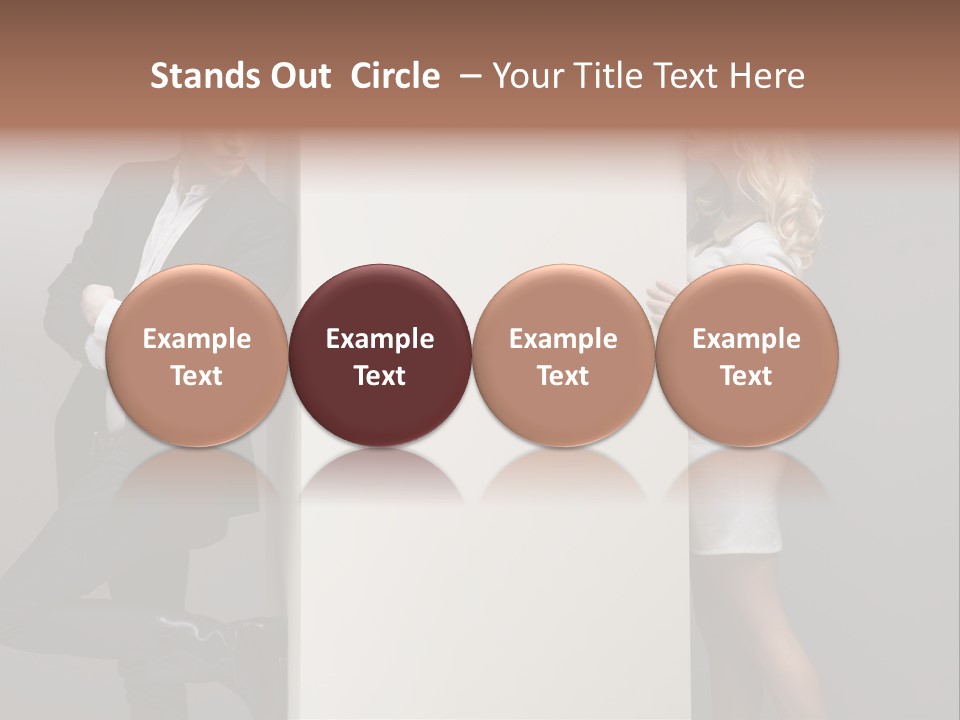 Smile Relaxed Woman PowerPoint Template