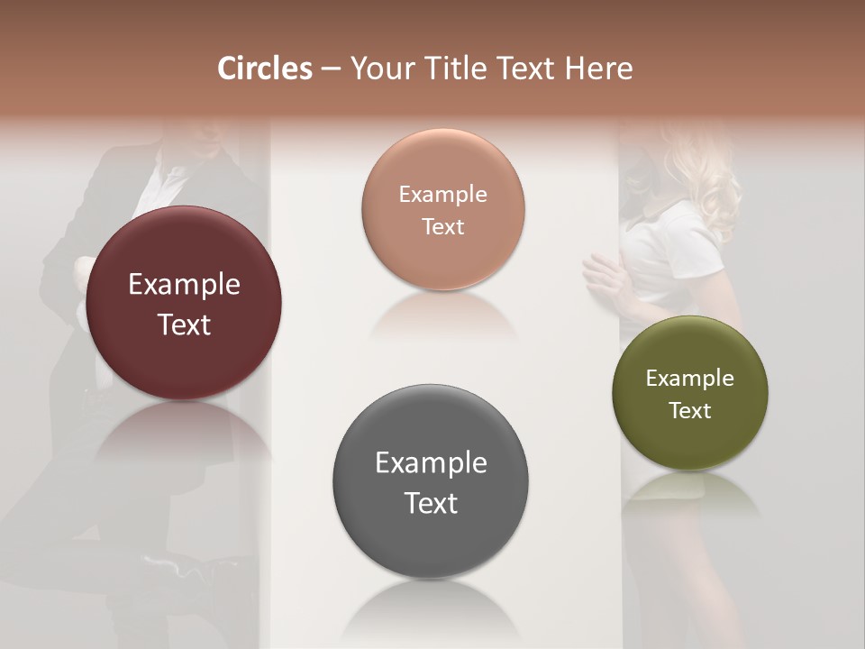 Smile Relaxed Woman PowerPoint Template