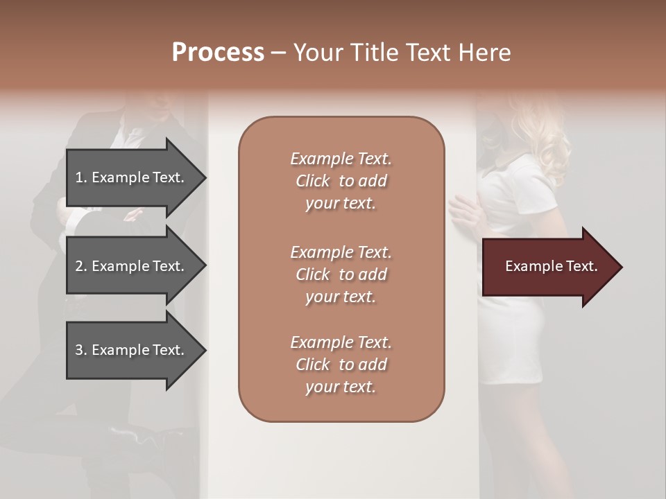 Smile Relaxed Woman PowerPoint Template