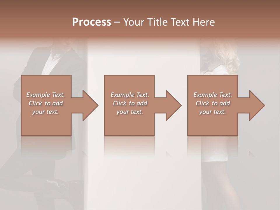 Smile Relaxed Woman PowerPoint Template