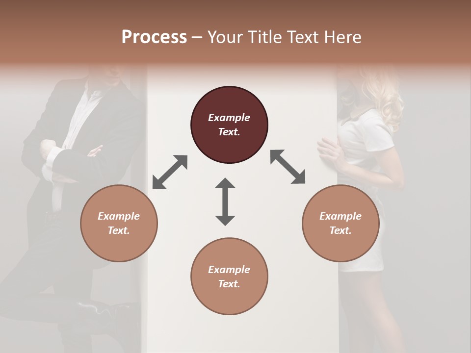 Smile Relaxed Woman PowerPoint Template