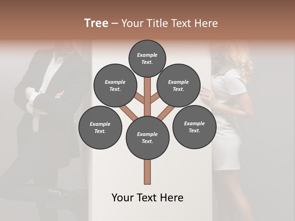 Smile Relaxed Woman PowerPoint Template