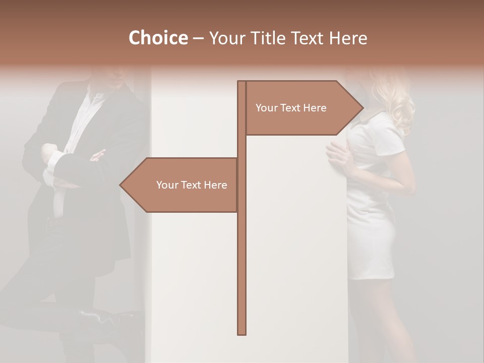 Smile Relaxed Woman PowerPoint Template