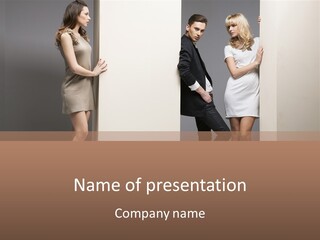 People Fall Clothes PowerPoint Template