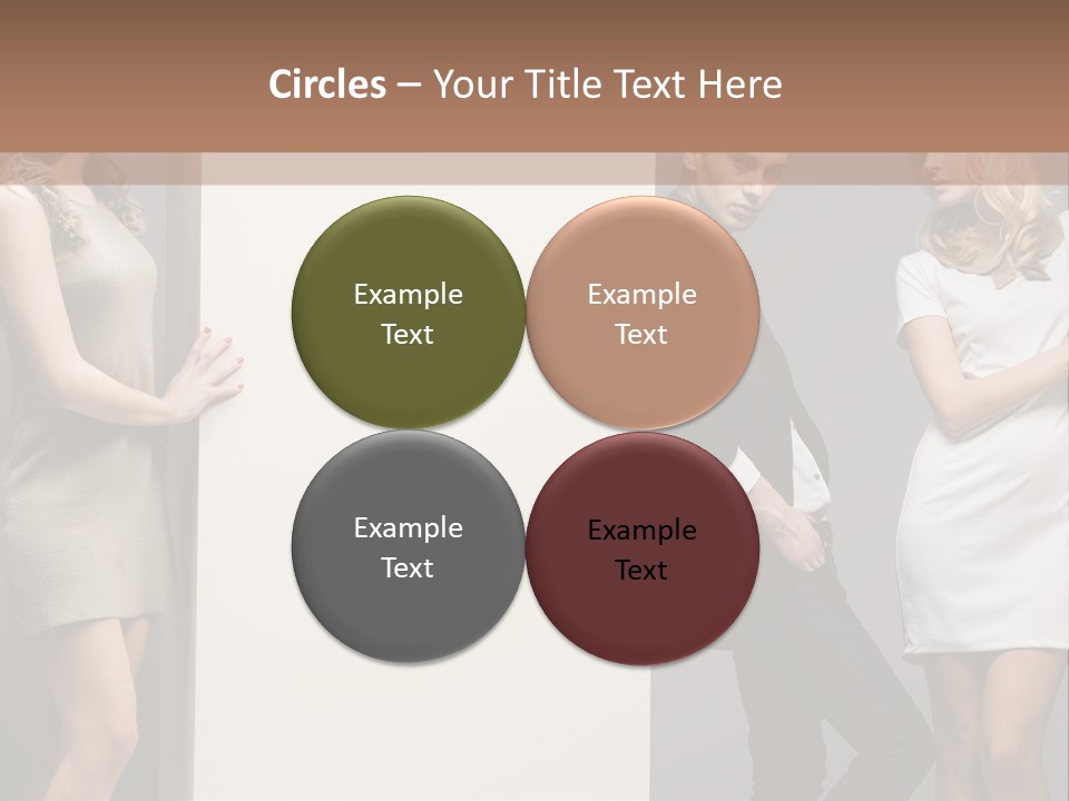 People Fall Clothes PowerPoint Template