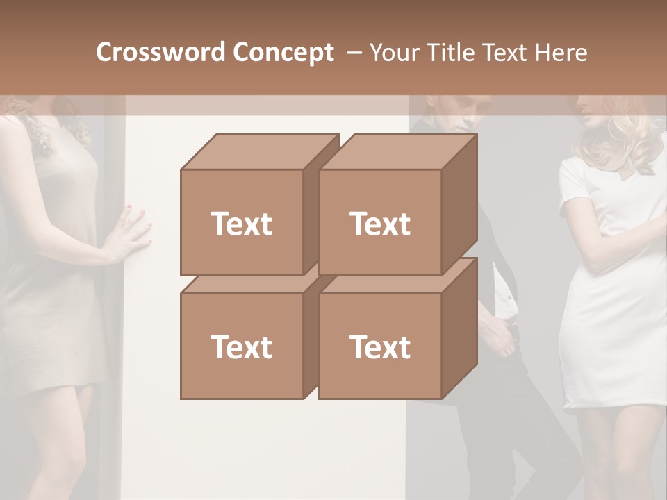 People Fall Clothes PowerPoint Template