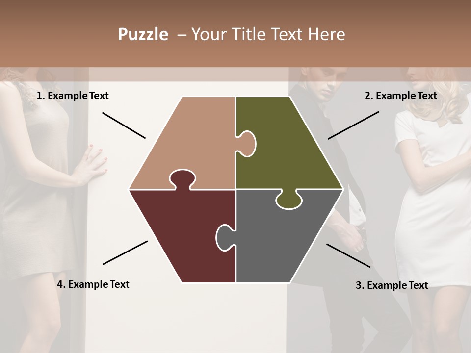 People Fall Clothes PowerPoint Template