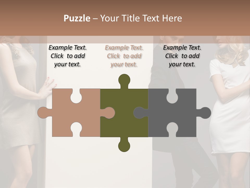 People Fall Clothes PowerPoint Template