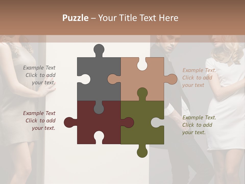 People Fall Clothes PowerPoint Template