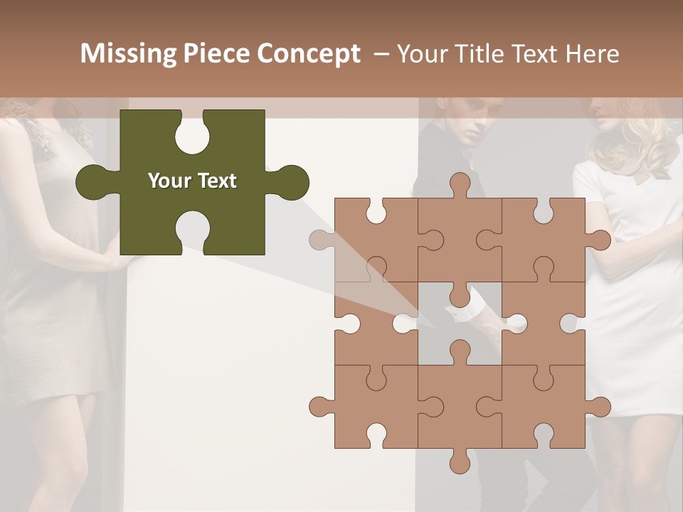 People Fall Clothes PowerPoint Template