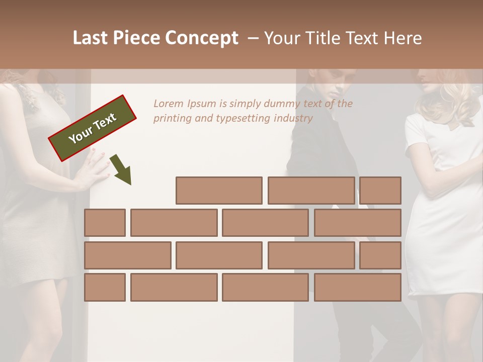 People Fall Clothes PowerPoint Template