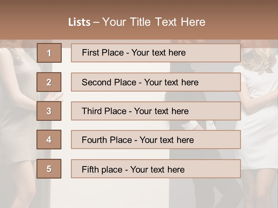 People Fall Clothes PowerPoint Template