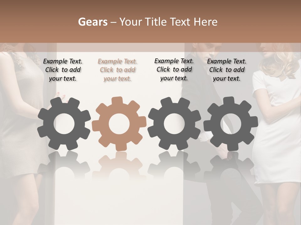 People Fall Clothes PowerPoint Template