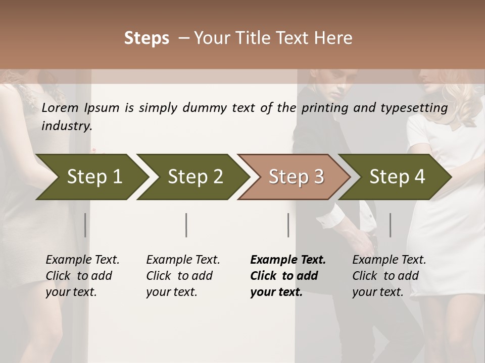 People Fall Clothes PowerPoint Template