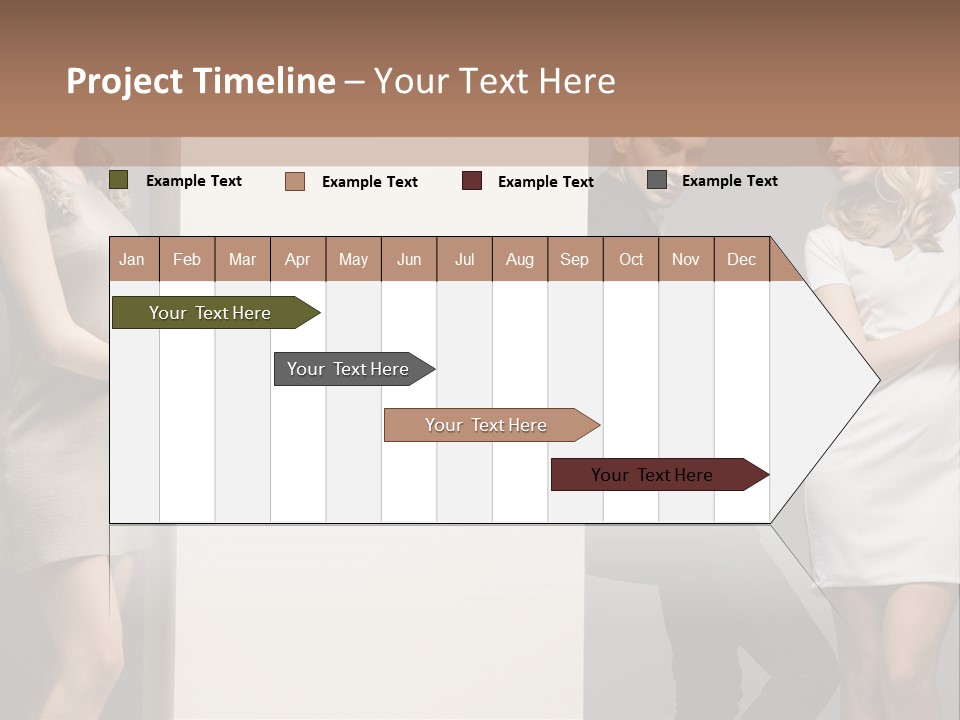 People Fall Clothes PowerPoint Template