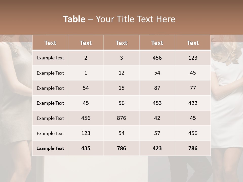 People Fall Clothes PowerPoint Template
