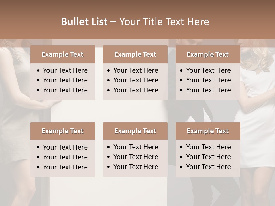 People Fall Clothes PowerPoint Template