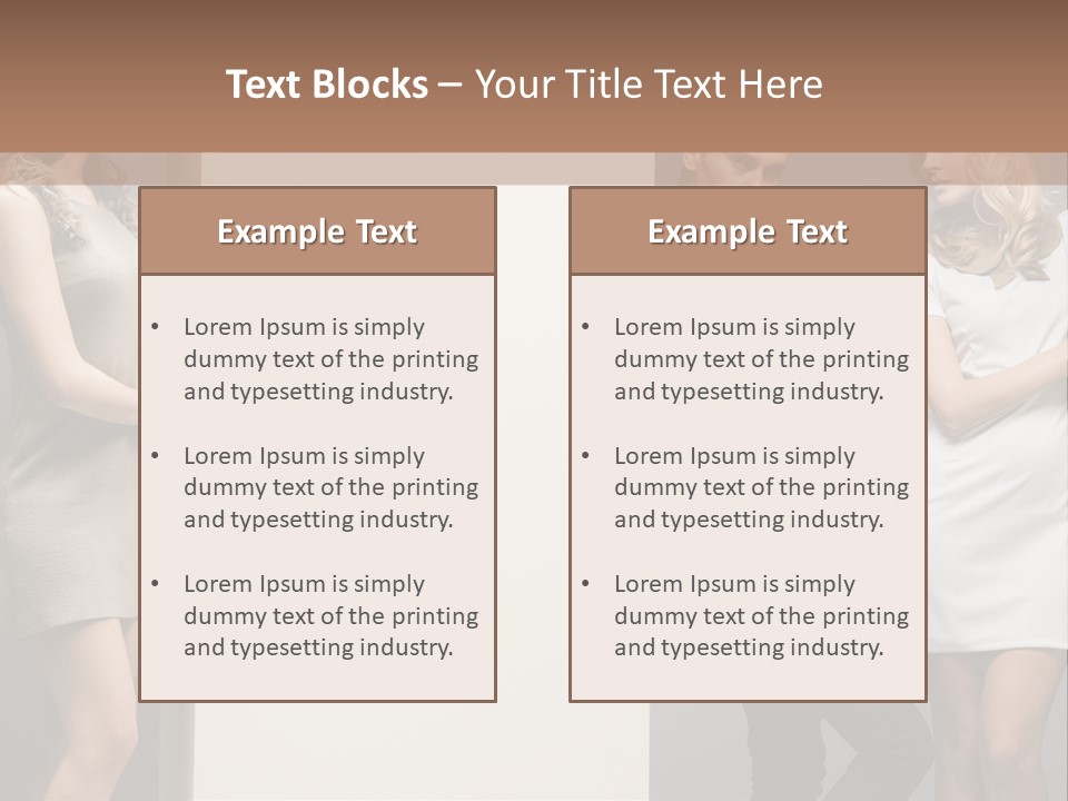 People Fall Clothes PowerPoint Template