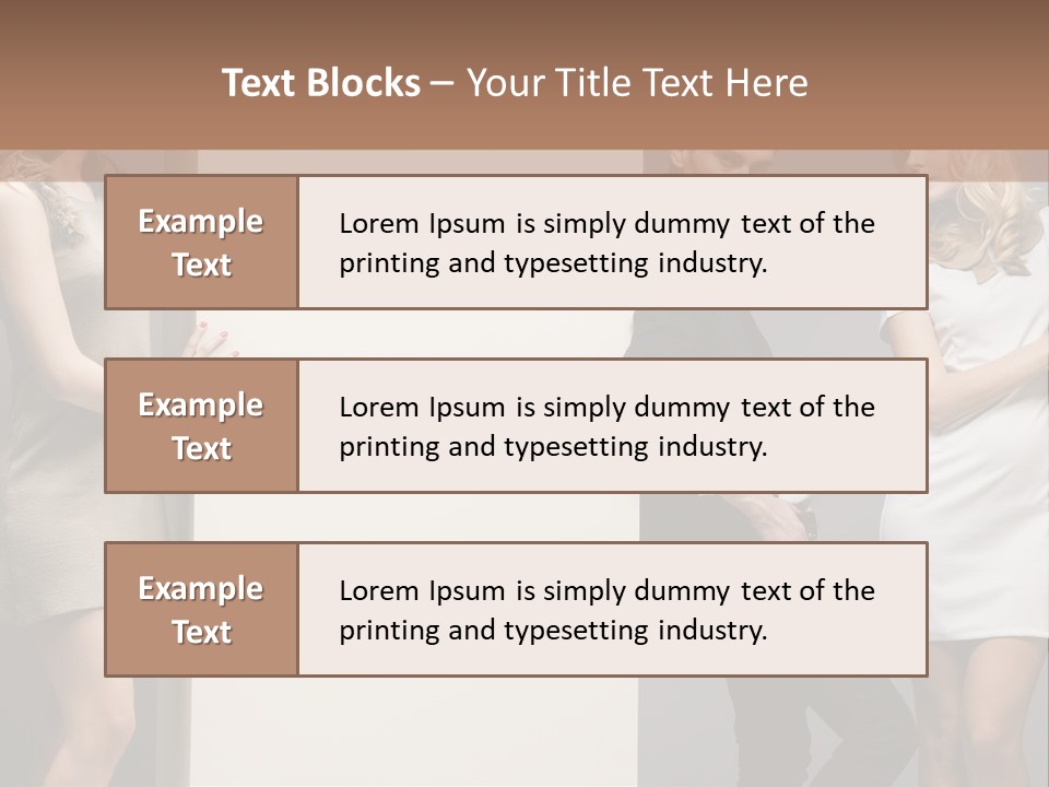 People Fall Clothes PowerPoint Template