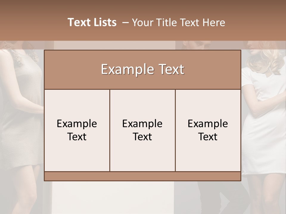 People Fall Clothes PowerPoint Template
