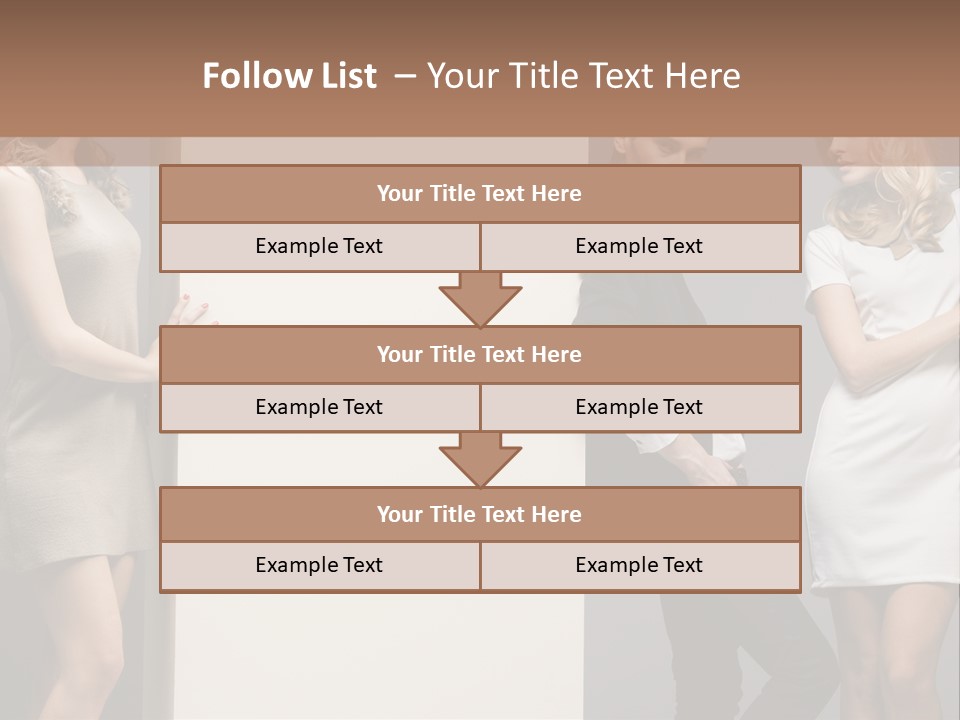 People Fall Clothes PowerPoint Template