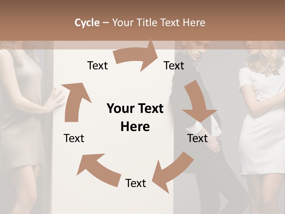People Fall Clothes PowerPoint Template