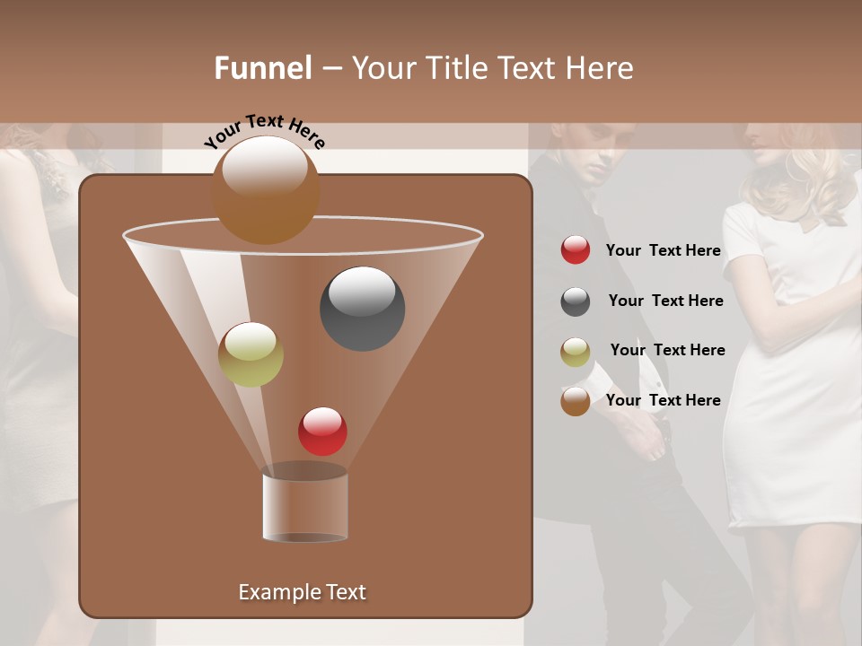 People Fall Clothes PowerPoint Template