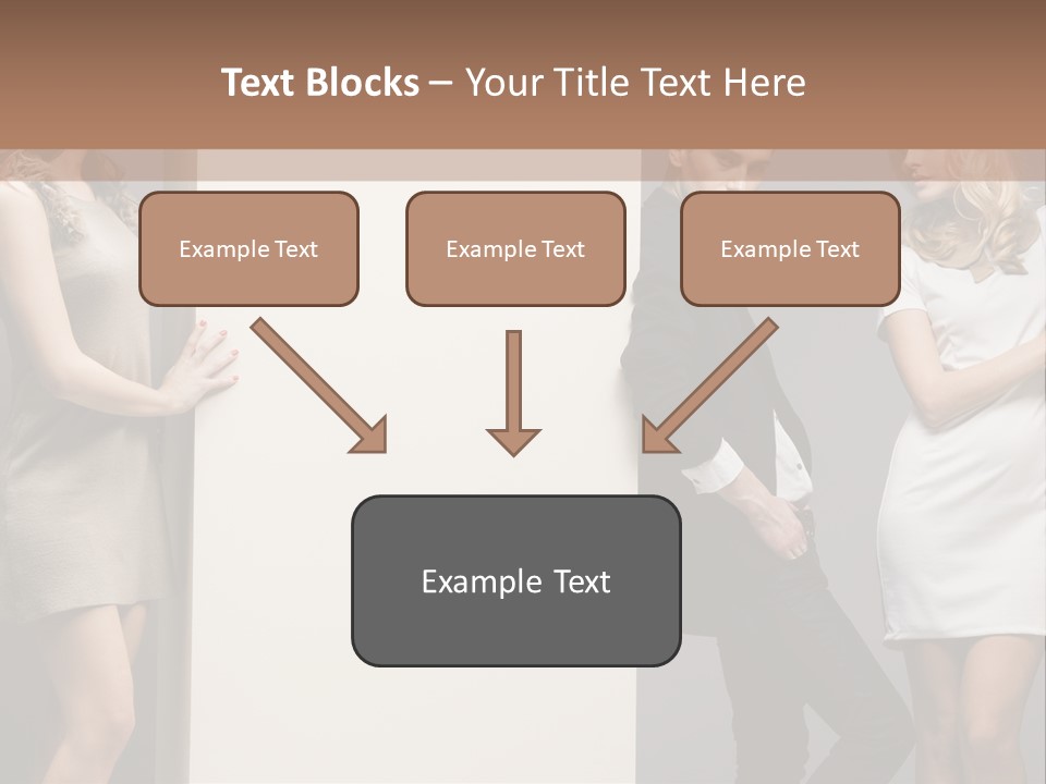 People Fall Clothes PowerPoint Template