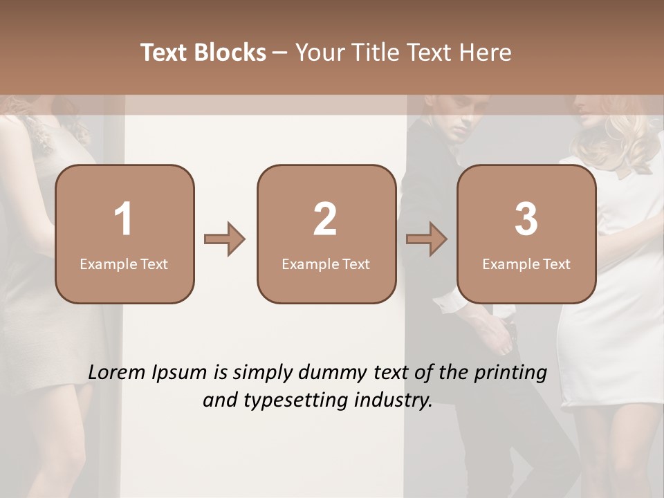 People Fall Clothes PowerPoint Template