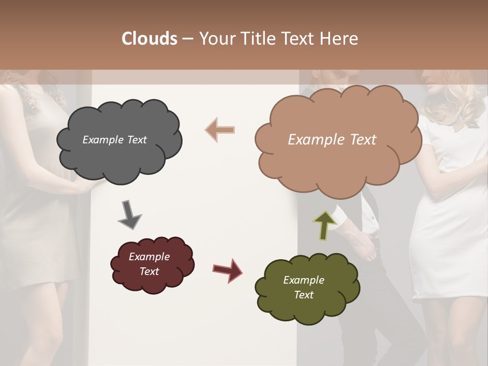 People Fall Clothes PowerPoint Template