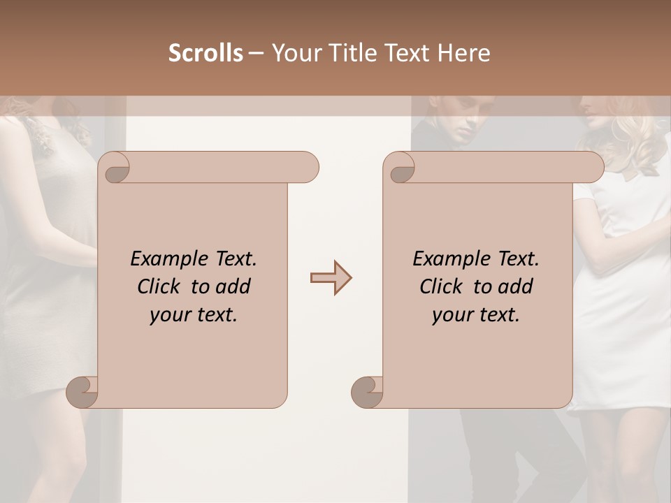 People Fall Clothes PowerPoint Template