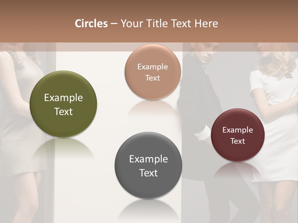 People Fall Clothes PowerPoint Template