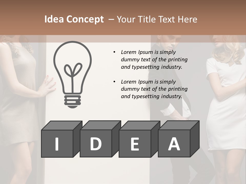 People Fall Clothes PowerPoint Template