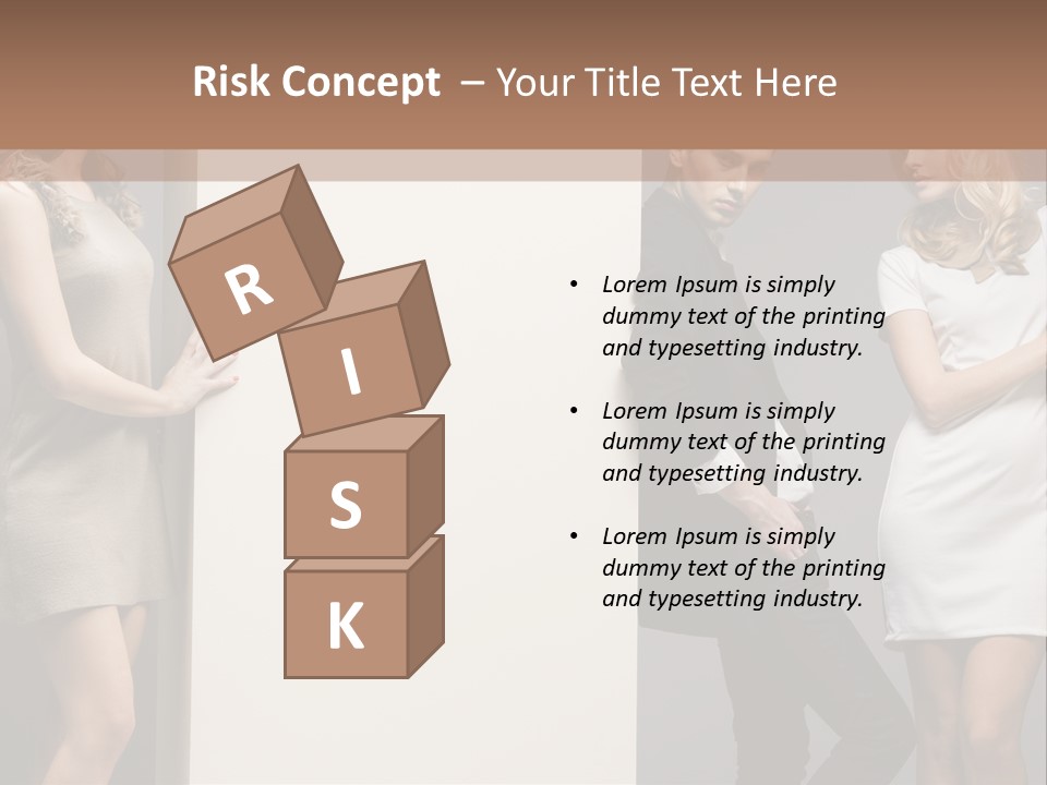 People Fall Clothes PowerPoint Template