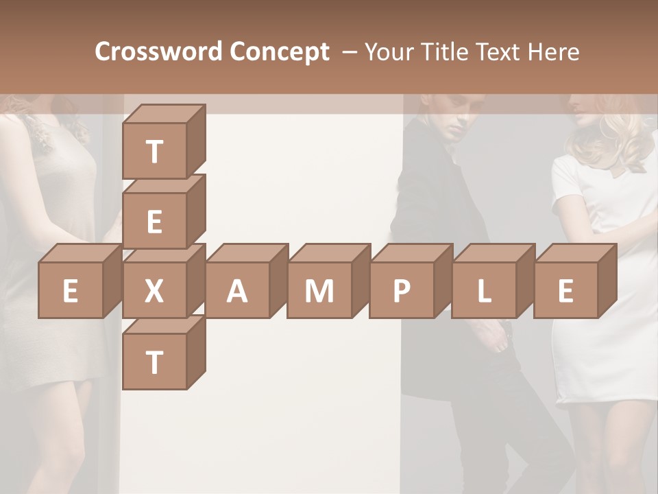 People Fall Clothes PowerPoint Template