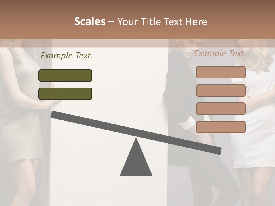 People Fall Clothes PowerPoint Template